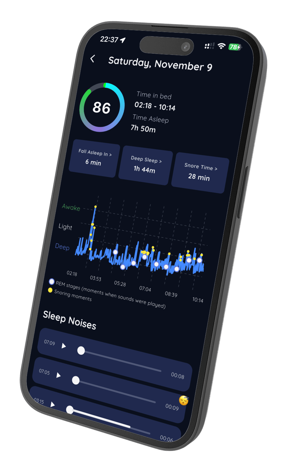 REM Sleep Stages and Nighttime Sounds